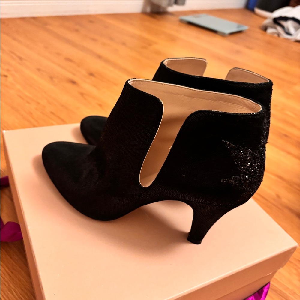 Kaktus Black Textured Ankle Booties Patricia Blanchet - Picture 6 of 9